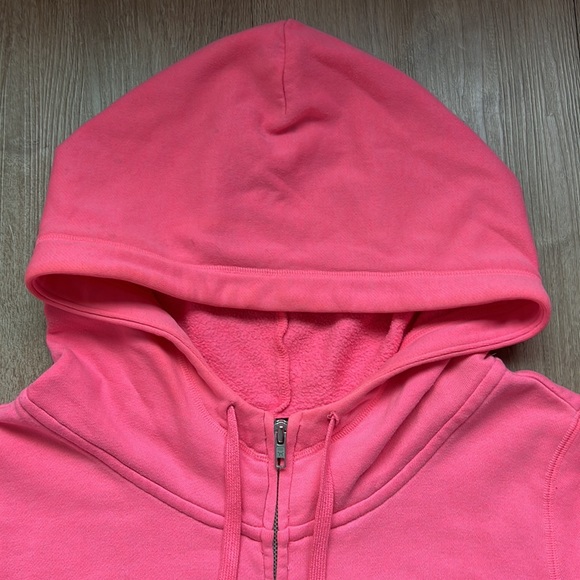 PINK Victoria’s Secret Women’s Hot Pink Full Zip Hoodie Size Medium - Picture 3 of 17